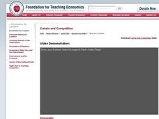 Cartels and Competition Lesson Plan