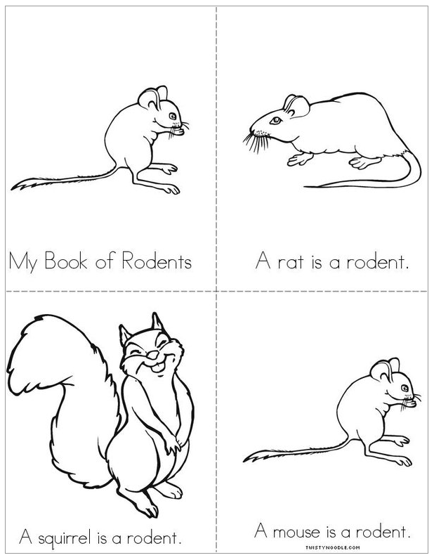My Book of Rodents Printables