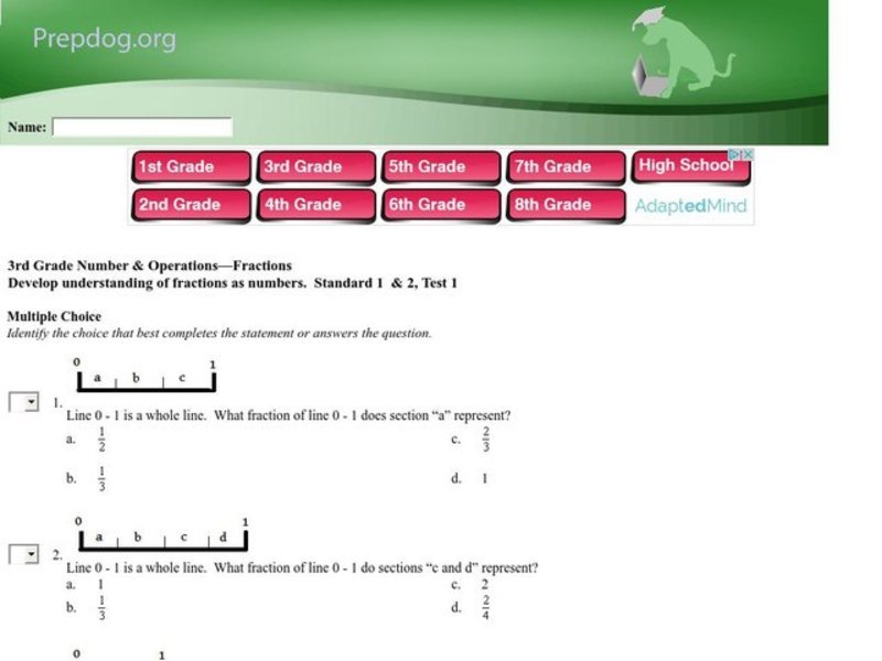 Beginning Fractions Interactive