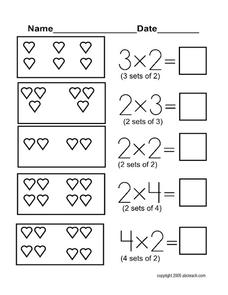 Beginning Multiplication Worksheet