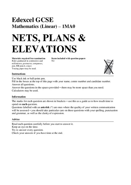Nets, Plans, and Elevations Assessment