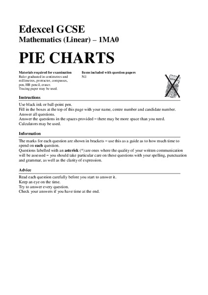 Pie Charts Assessment