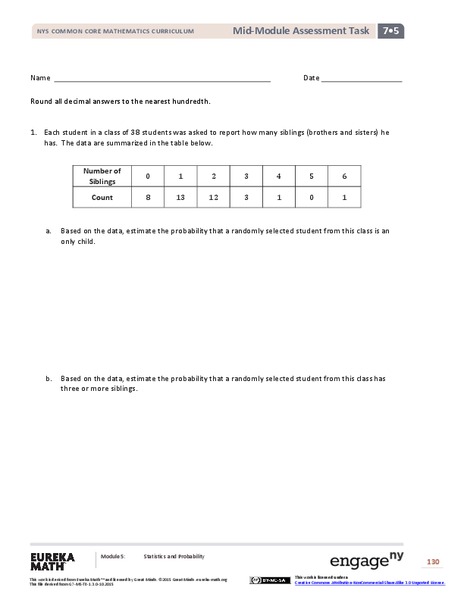 Mid-Module Assessment Task: Grade 7 Mathematics Module 5 Assessment