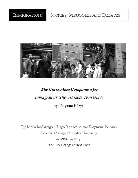 Immigration: Stories, Struggles and Debates Unit Plan