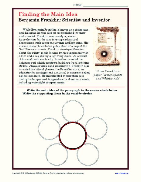 Ben Franklin Worksheet
