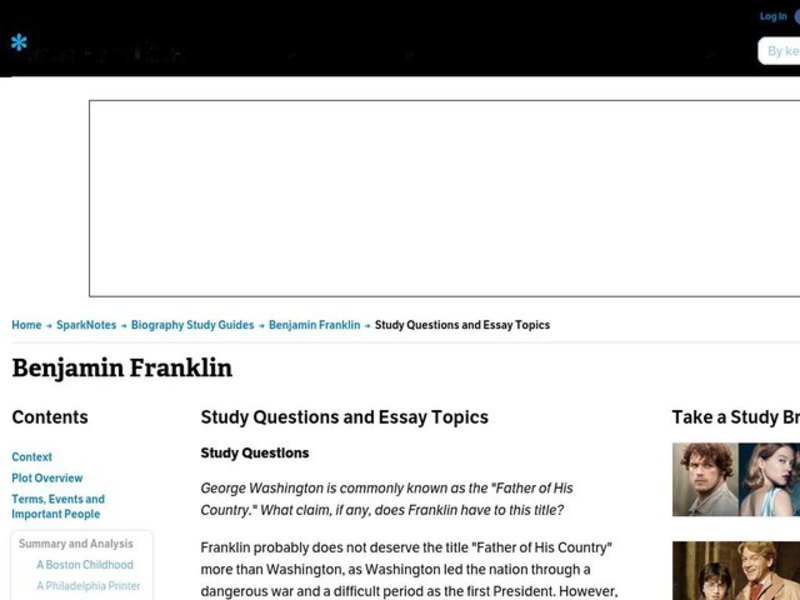 Benjamin Franklin      Worksheet