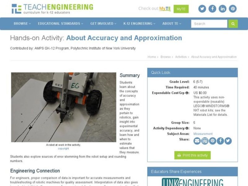 About Accuracy and Approximation Activity