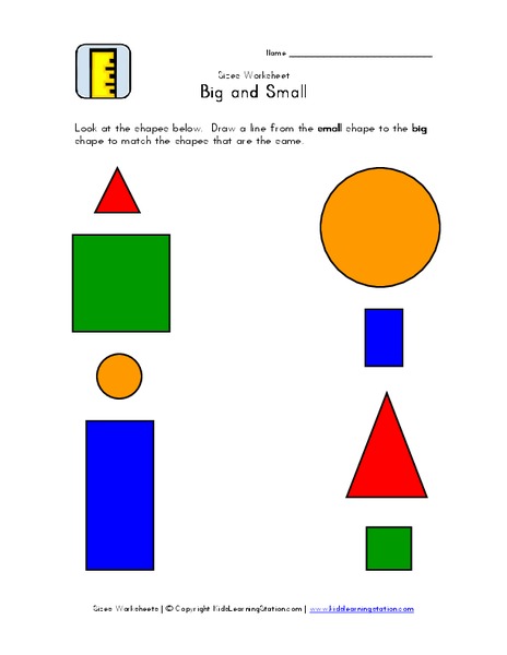 Big and Small Worksheet