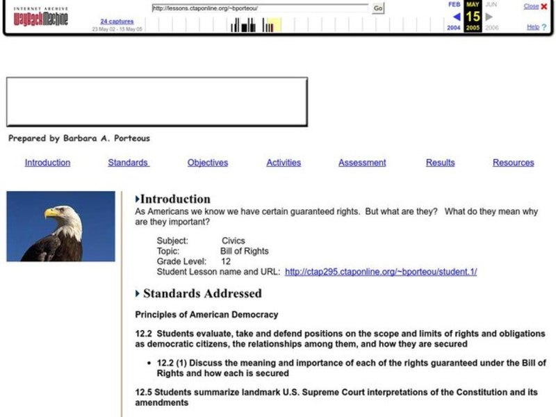 Bill of Rights Lesson Plan