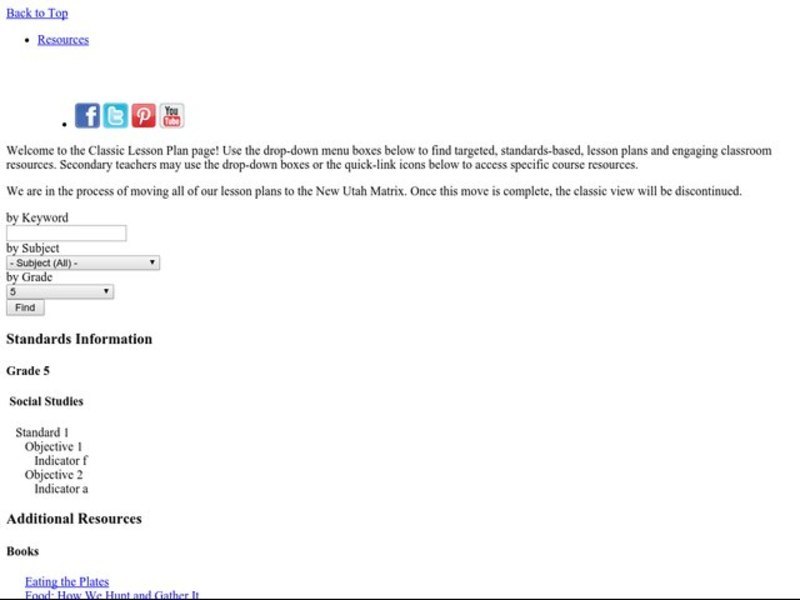 Barter Day Lesson Plan