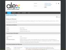 Using an Almanac Lesson Plan