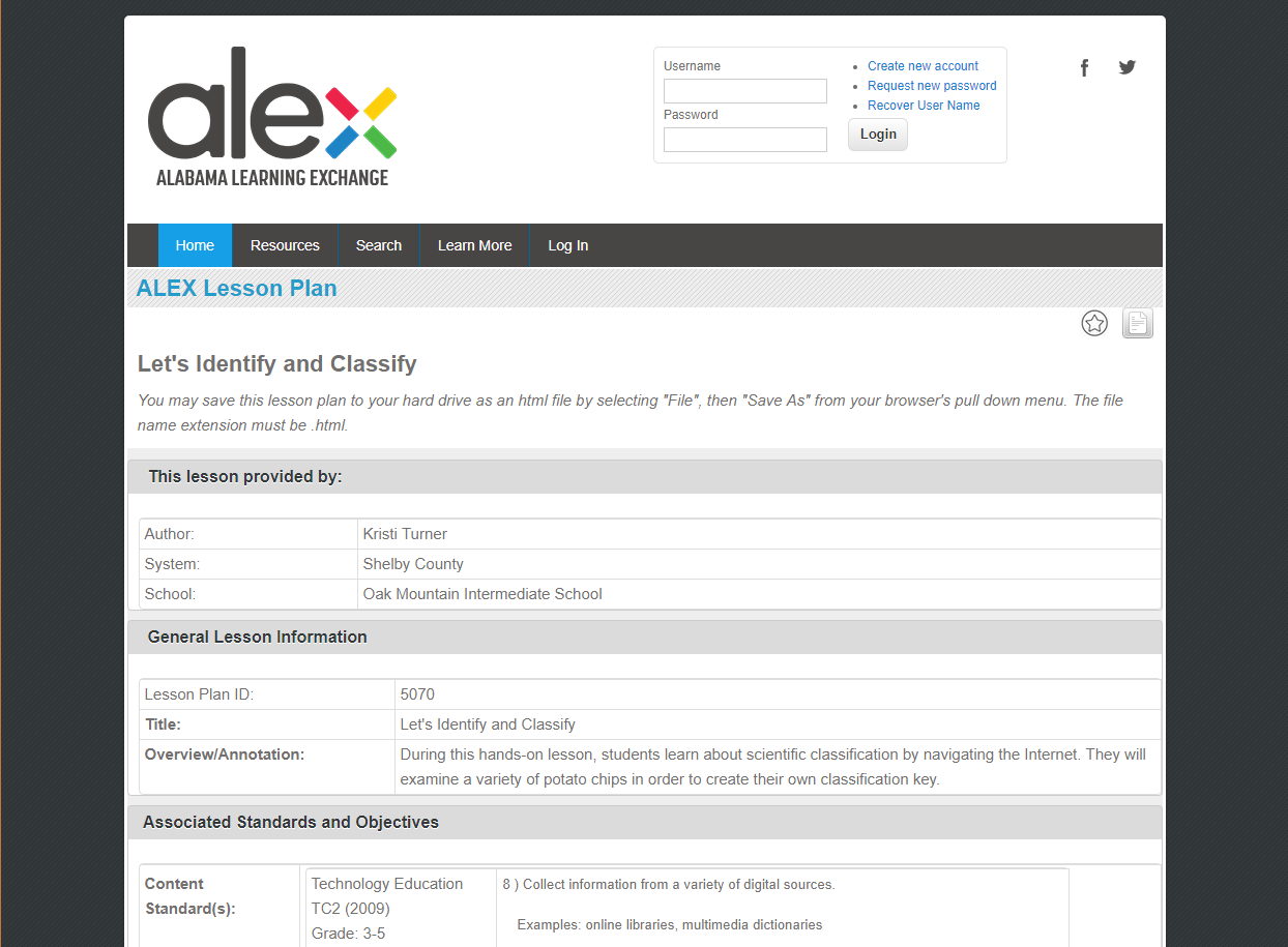 Let's Identify and Classify Lesson Plan