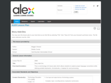 Story Add-Ons Lesson Plan