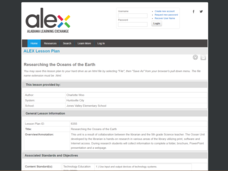Researching the Oceans of the Earth Lesson Plan