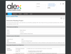 Interactive Reading Project Lesson Plan