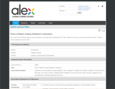 Find a Pattern Using Children's Literature Lesson Plan