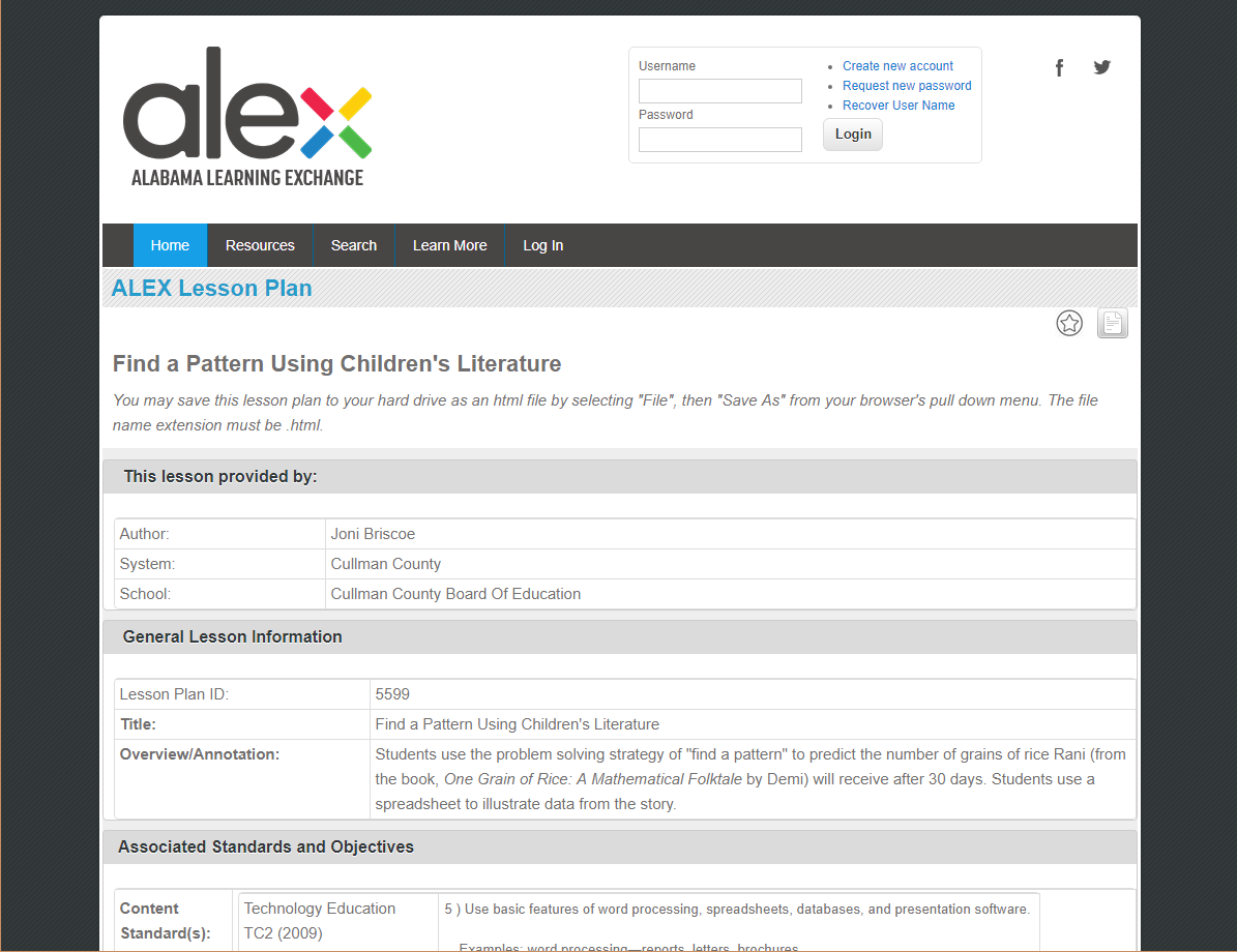 Find a Pattern Using Children's Literature Lesson Plan