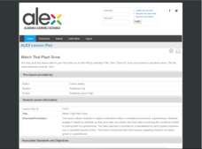 Watch That Plant Grow Lesson Plan