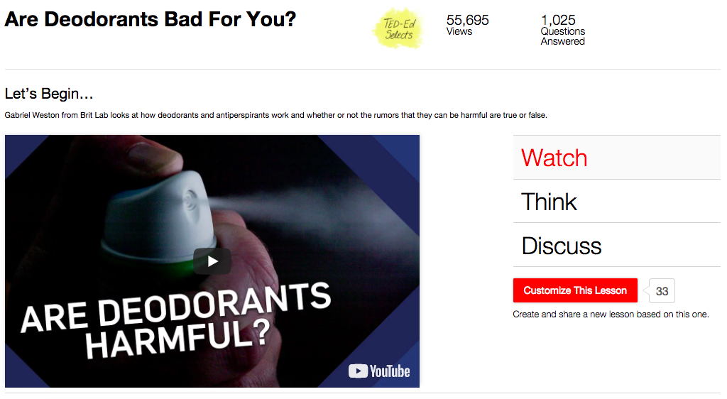 Are Deodorants Bad For You? Instructional Video