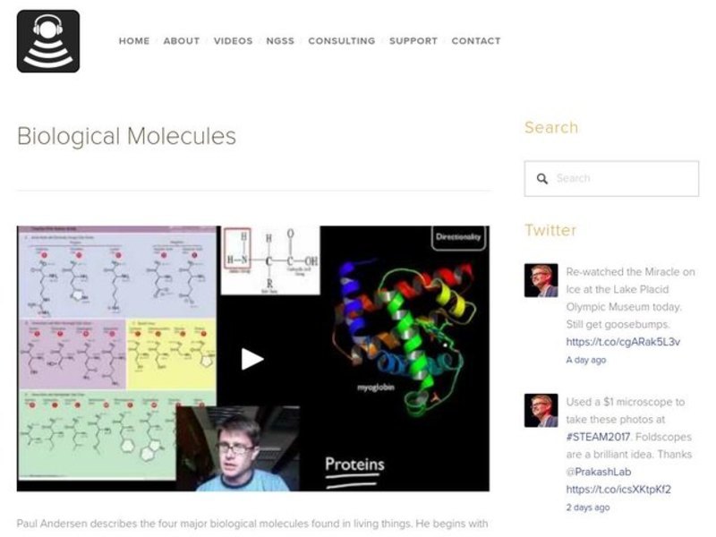 Biological Molecules Instructional Video