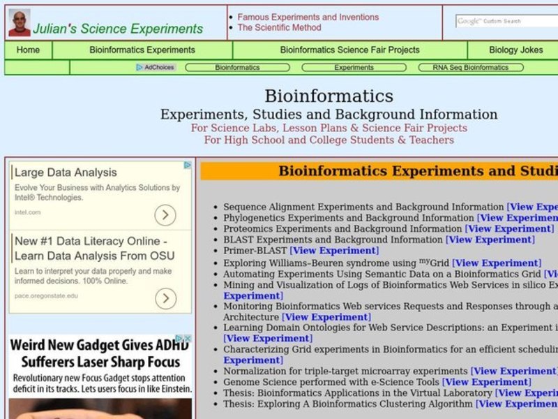 Bioinformatics Lesson Plan