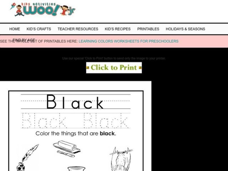 Black Worksheet
