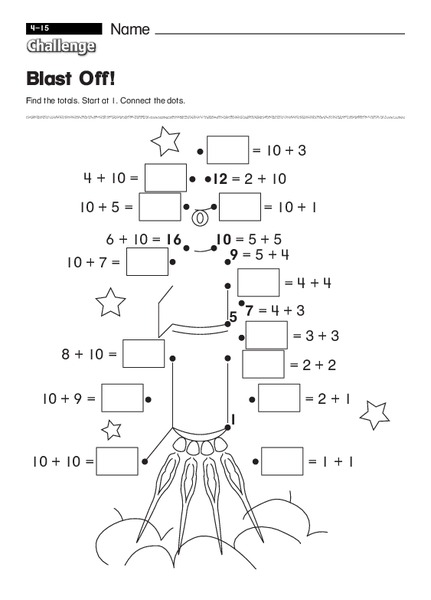 Blast Off! Worksheet