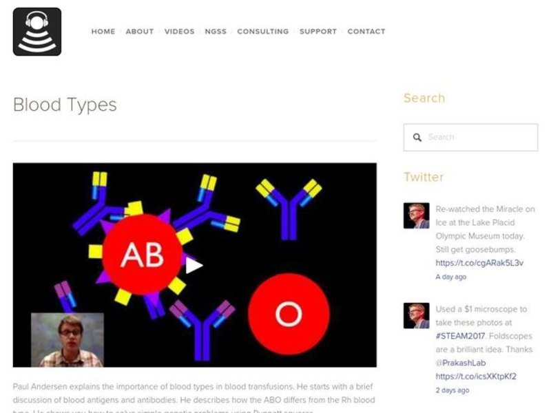 Blood Types Instructional Video