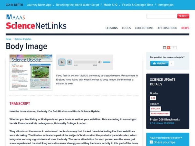 Body Image Lesson Plan