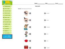 Body Parts Worksheet