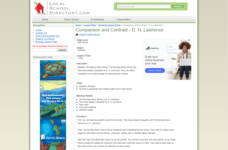 Comparison and Contrast - D. H. Lawrence Lesson Plan
