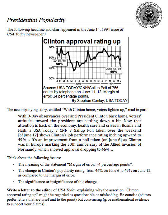 Presidential Popularity Assessment