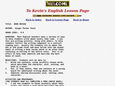 Book Review Lesson Plan