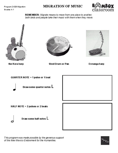 Boombox Classroom: Migration of Music Lesson Plan