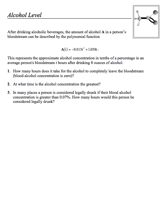 Alcohol Level Assessment