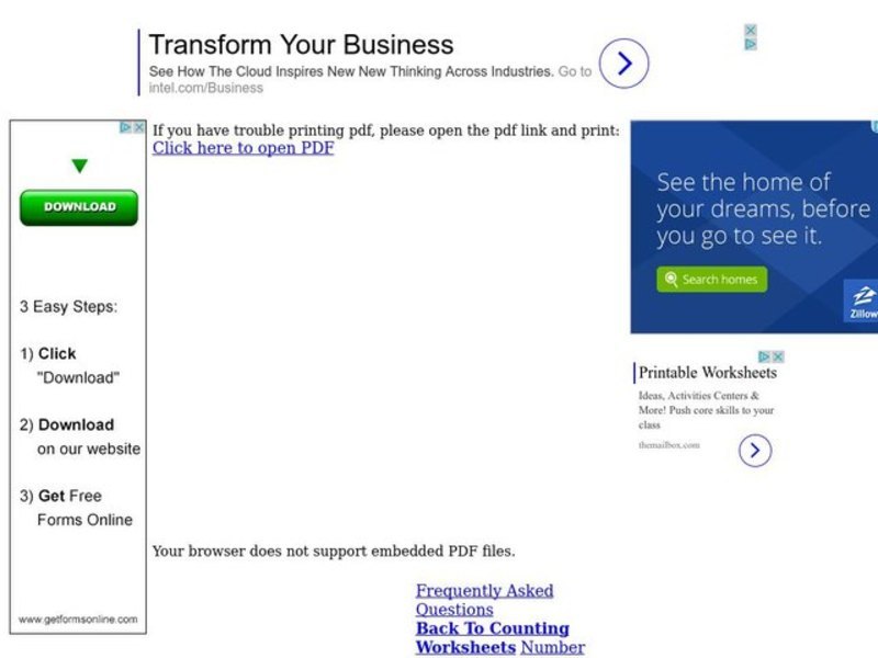 Borrow to Subtract Worksheet