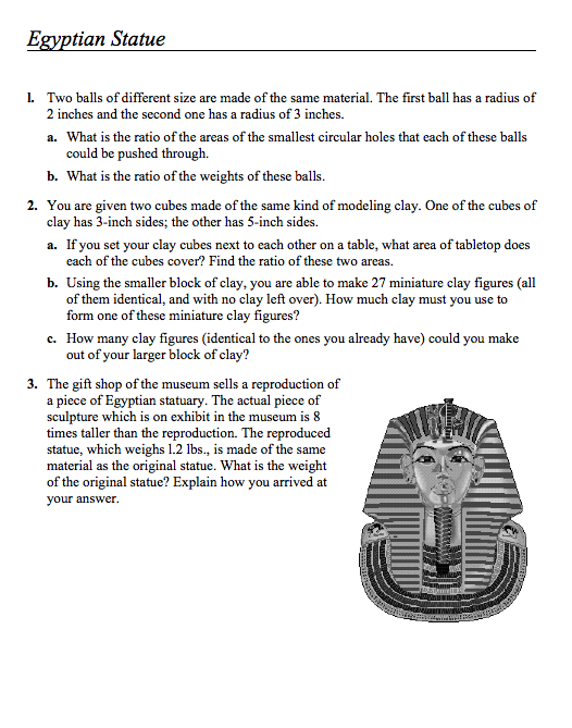 Egyptian Statue Assessment