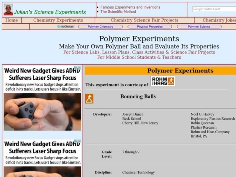 Bouncing Balls Lesson Plan