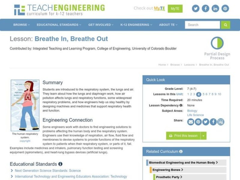 Breathe In, Breathe Out Lesson Plan