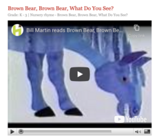 Brown Bear, Brown Bear, What Do You See? Instructional Video