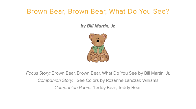 Brown Bear, Brown Bear, What Do You See? Lesson Plan