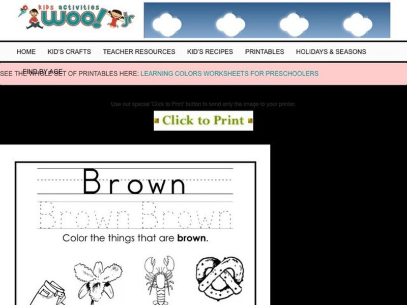 Brown Worksheet