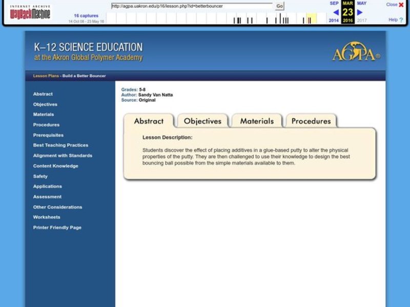 Build a Better Bouncer Lesson Plan