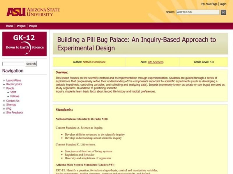 Building a Pill Bug Palace Lesson Plan