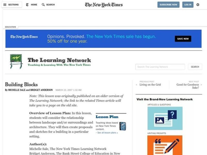 Building Blocks Lesson Plan