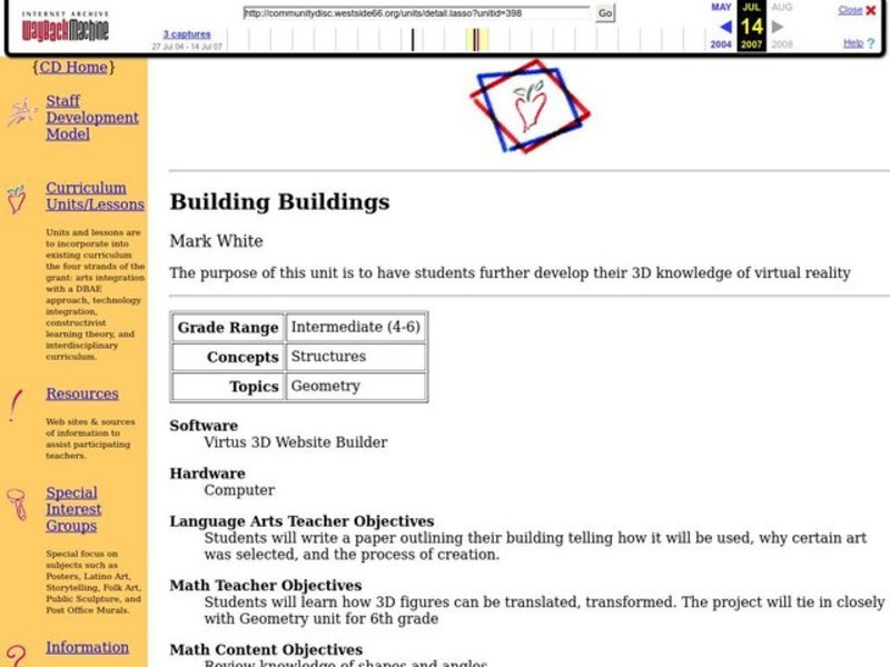 Building Buildings Lesson Plan