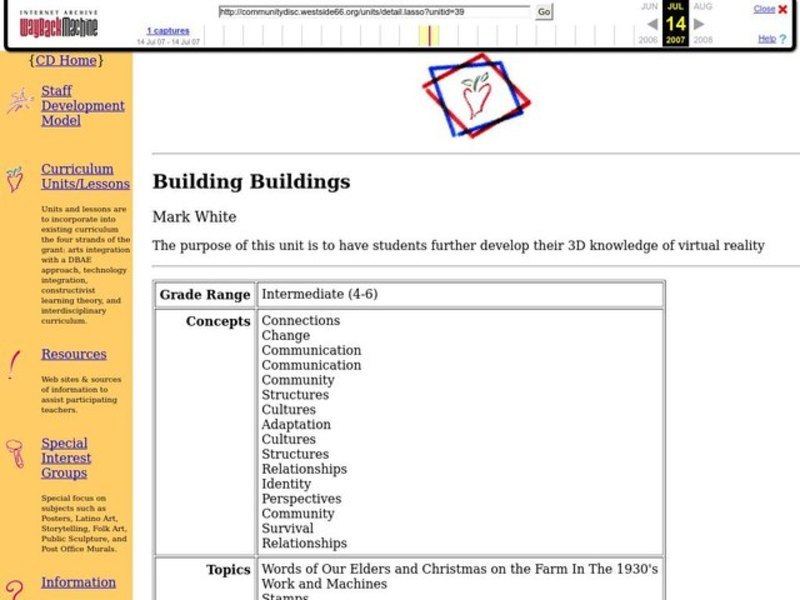 Building Buildings Lesson Plan