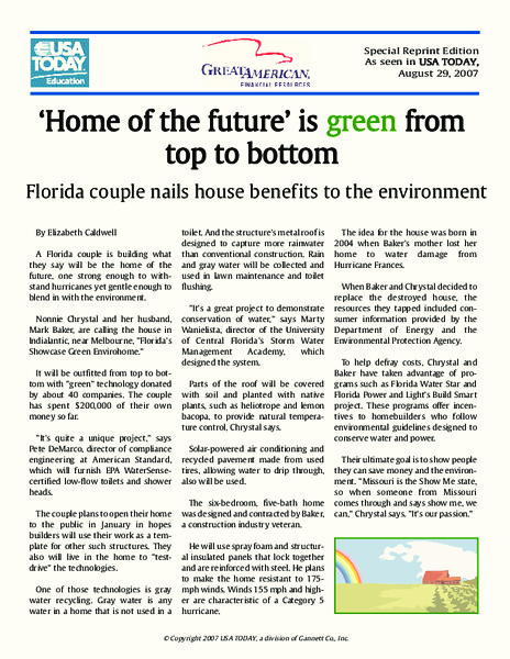 Building Green Lesson Plan