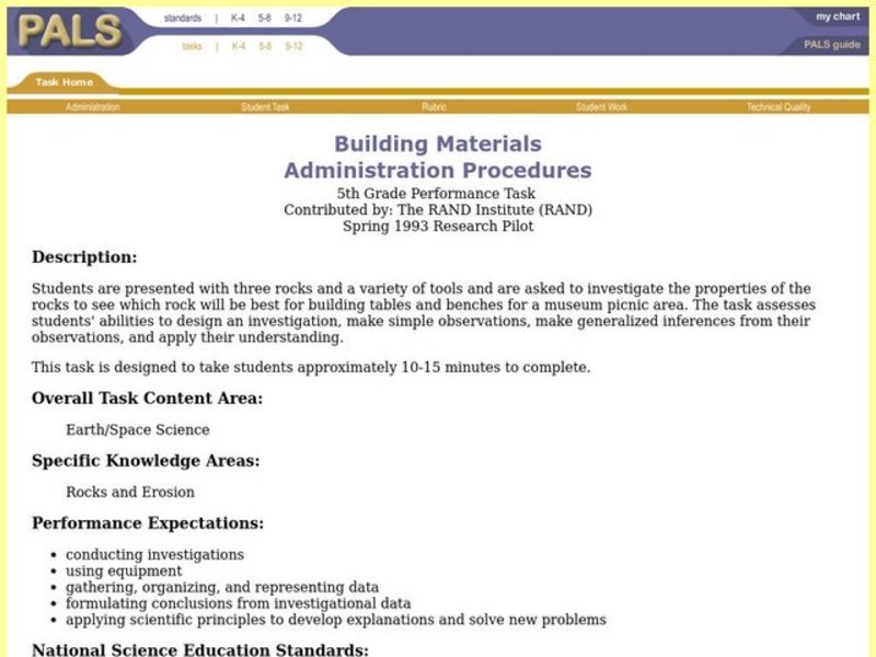 Building Materials Lesson Plan