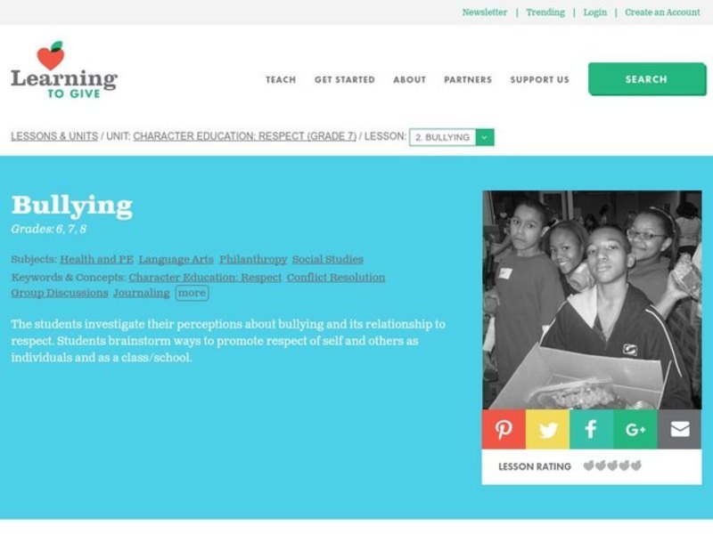 Bullying Lesson Plan